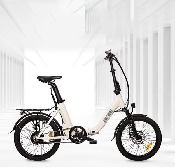 

20ss export foldable electric bicycle 20-inch ultra-light hidden battery-assisted electric bicycle electric bicycle 1 2, Silver;blue