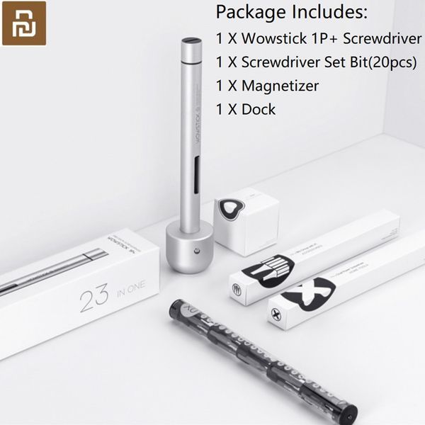 

wowstick 1p+ 1p pro try electric screwdriver bit set precision cordless battery powered with 20pcs s2 magnetic bits