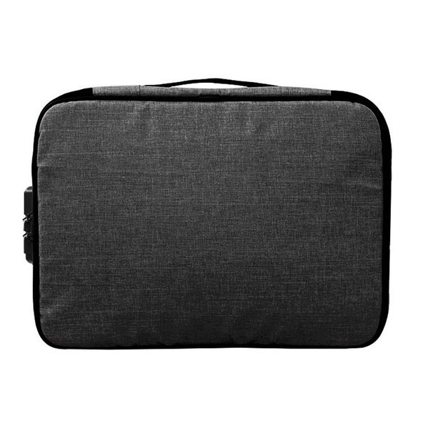

papers file organizer with lock home large capacity document storage bag travel