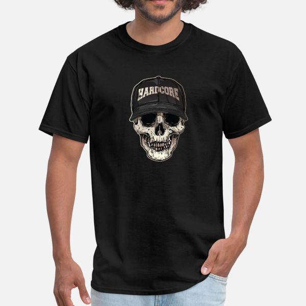 

hardcore skull skull gangster hardcore for life t shirt men customize cotton round neck family loose funny summer pattern shirt