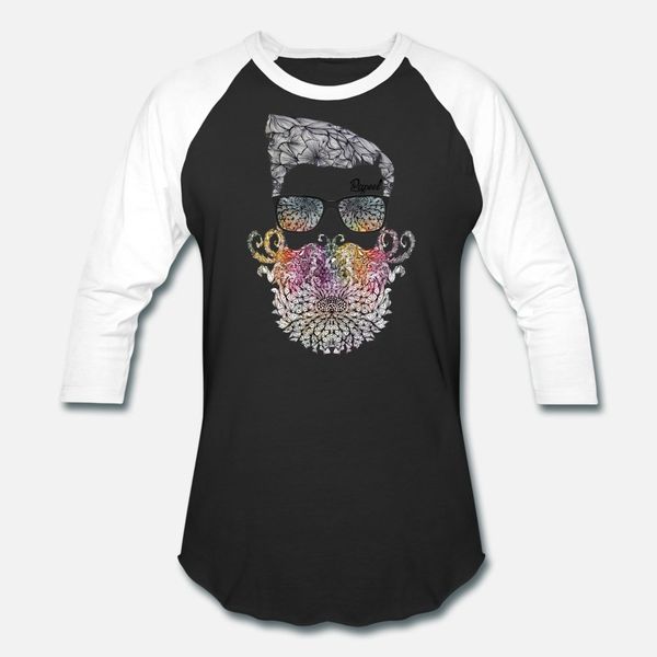 

floral beard papeel arts t shirt men customize 100% cotton round neck gents anti-wrinkle comfortable summer style slim shirt