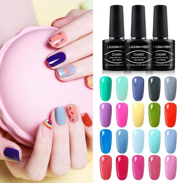 

nail gel lagunamoon color uv polish art design manicure soak off led lamp 8ml enamel lacquer varnish gellak, Red;pink