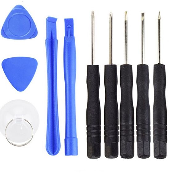 

10 in 1 repair pry opening tools with 5 point star pentalobe torx screwdriver for iphone 4 5 for samsung