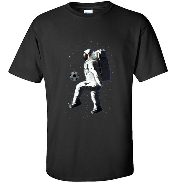 

galaxy cosmonaut footballer t-shirts for men astronaut printed summer/autumn & tees 2019 t shirt crewneck cotton