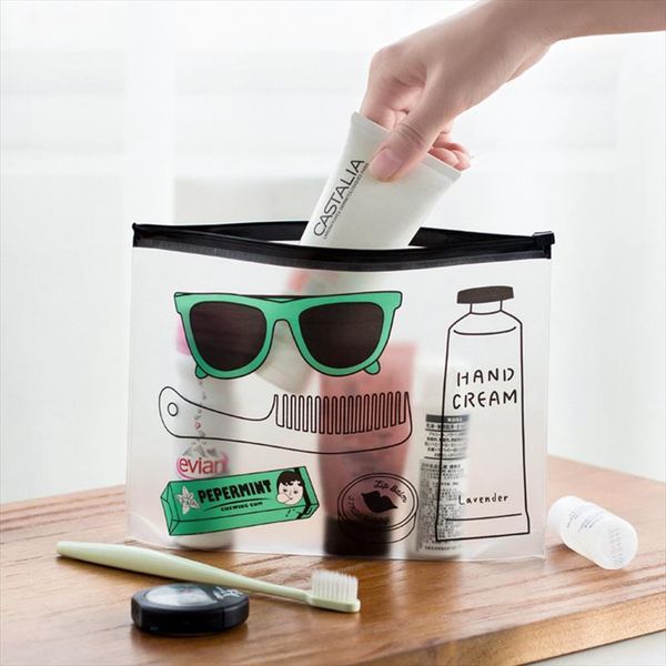 

fashion travel cosmetic bag for women men make up pvc toiletry bags transparent beauty case makeup bag organizer wash bags