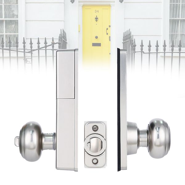 

bluetooth door lock password keypad office app control mechanical key smart