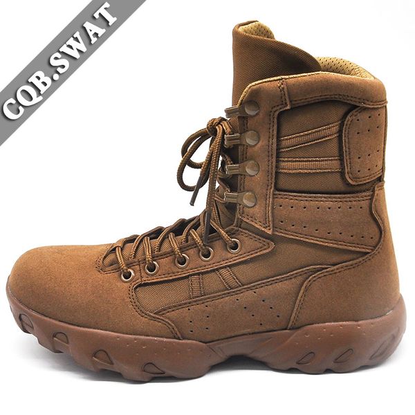 

mens army boot genuine leather lace up shoes black desert combat tactical ankle boots men