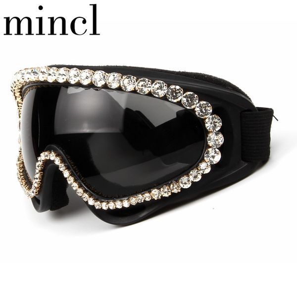 

sunglasses 2021 fashion punk windproof luxury designer rhinestone men's goggles shades sun glasses for female women nx, White;black