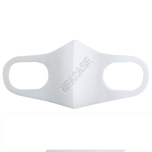

thermal transfer printing 3d designs face mask women men white dustproof anti-fog breathable reusable fashion facemask mouth-muffle d92503, Blue
