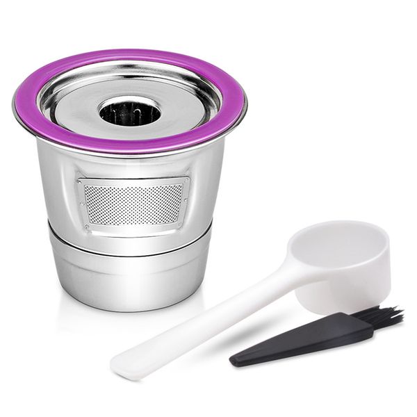 

replacement refillable cup stainless steel capsule pod reusable coffee filter