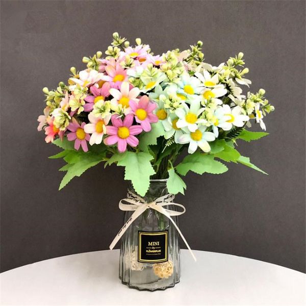 

10pcs fake spring chrysanthemum (5 stems/bunch) 12.2" simulation plum flower for wedding home decorative artificial flowers