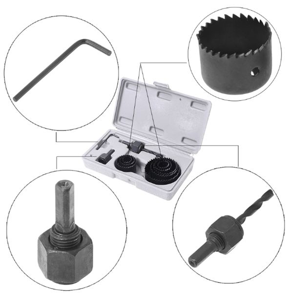 

11pcs hole saw cutting set kit drilling tool wood metal cutter 19-64mm high qual