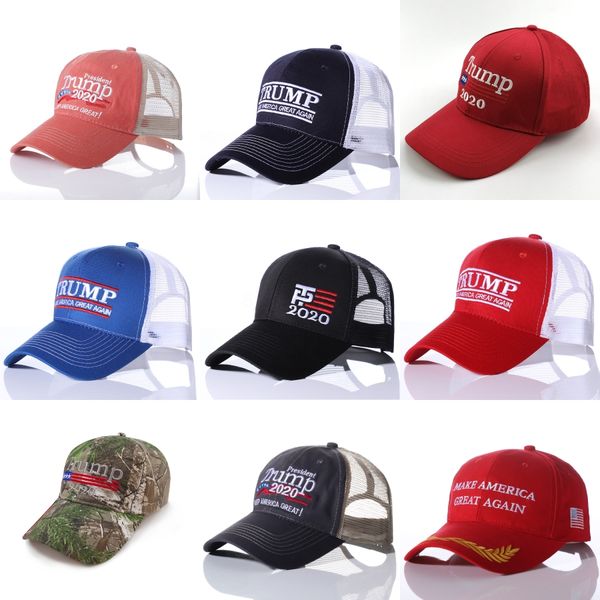 

donald trump 2020 baseball cap patchwork washed outdoor make america great again hat republican president mesh sports cap#716, Blue;gray