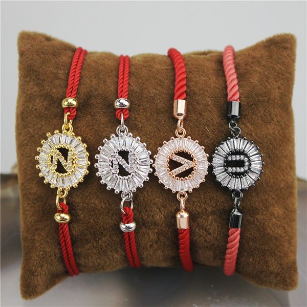 

link, chain 10pcs/lot design colorful 26 letters connector cz bracelet,plated cubic zircon component, bracelet wholesale, Black