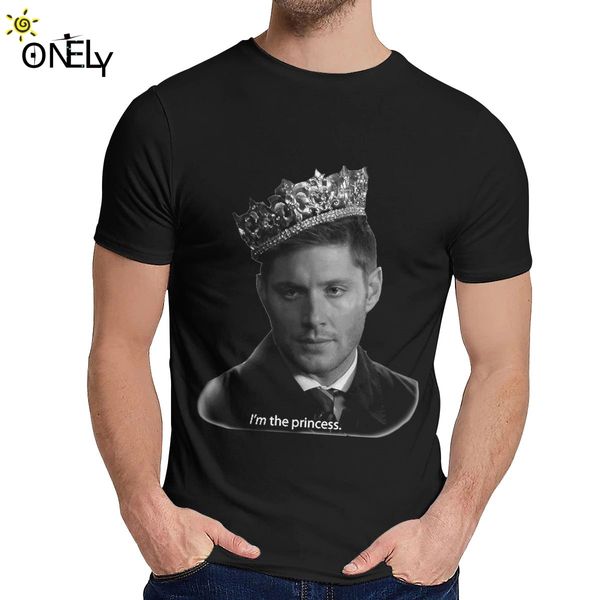 

crewneck supernatural spn brothers men t shirt dean winchester is the princess t shirt popular men cotton tee sale