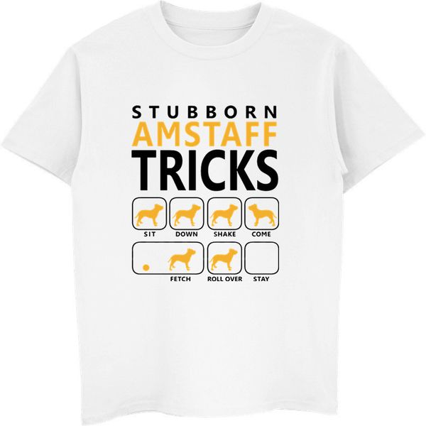 

summer men o-neck short sleeve t-shirt stubborn amstaff tricks t-shirt men women hip hop tees fitness streetwear harajuku