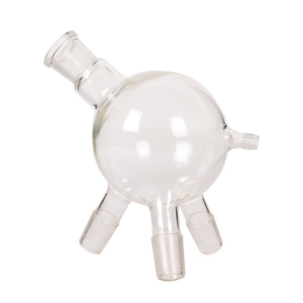 

zzkd laboratory short path distillation system accessories 5l evaporating flask and receiving "cow" flask