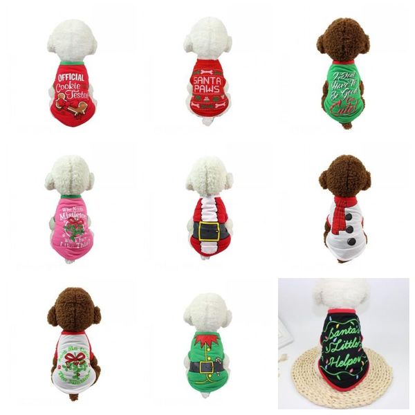 

new creative many kinds dog clothes keep warm christmas multi color pet supplies eco friendly printing 7 5bf3