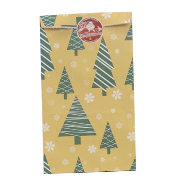 

gift wrap 24 pcs christmas candy packaging bags jewelry bread kraft paper subpackage for traveling dessert packing o22