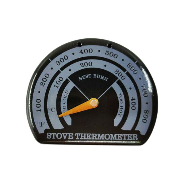 

fireplace parts stove thermometer enamel accurate temperature measure pointer