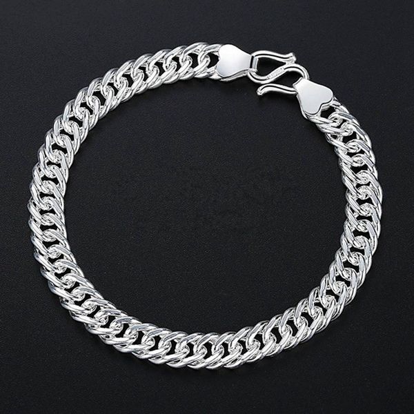 

bracelet for men women curb cuban link chain mens womens bracelets chains jewelry for men, Black