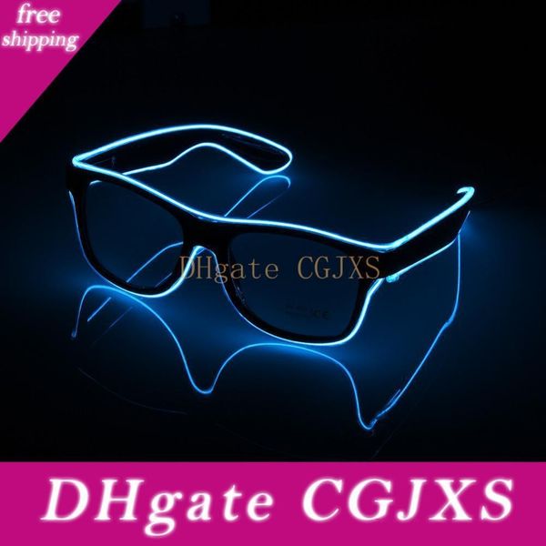 

cool party decorative luminous glasses flashing el wire led glasses lighting classic gift bright light festival party supplies