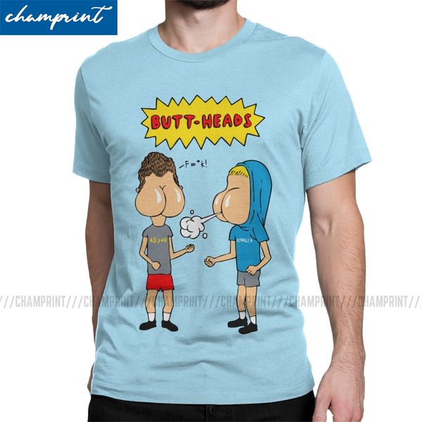 

buttheads t-shirts men beavis and butthead 90s funny music cartoon bb vintage tee shirt round neck t shirts plus size clothing