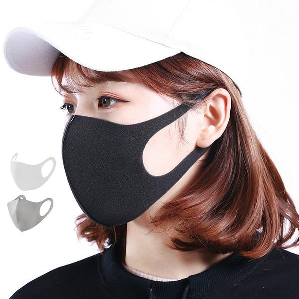 

designer anti-dust cotton mouth face mask black protective masks disposable facemask man woman wearing black fashion black/white/blue