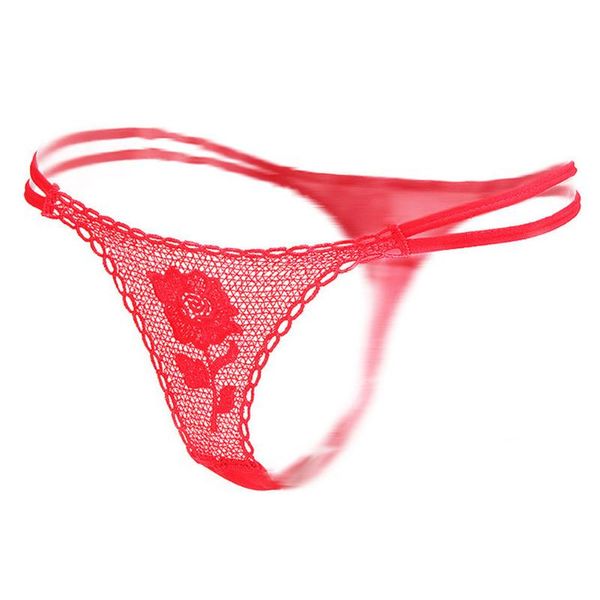 

women's panties roses ladies pants tempting thong girls charming lingerie adult, Black;pink