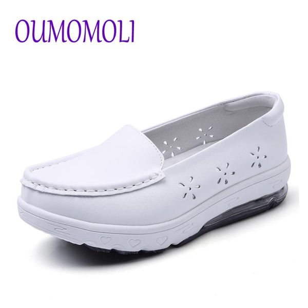 

мода новая весна осень одноместный обуви женской толстая подошва нескользкую на склон клин пятки pu кожи сдоба обувь q745, Black