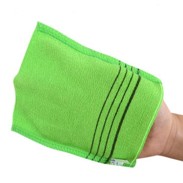

18*12cm glove type double sided bath towel exfoliating bath washcloth shower wash cloths dead skin towel bathroom accessories lx1186