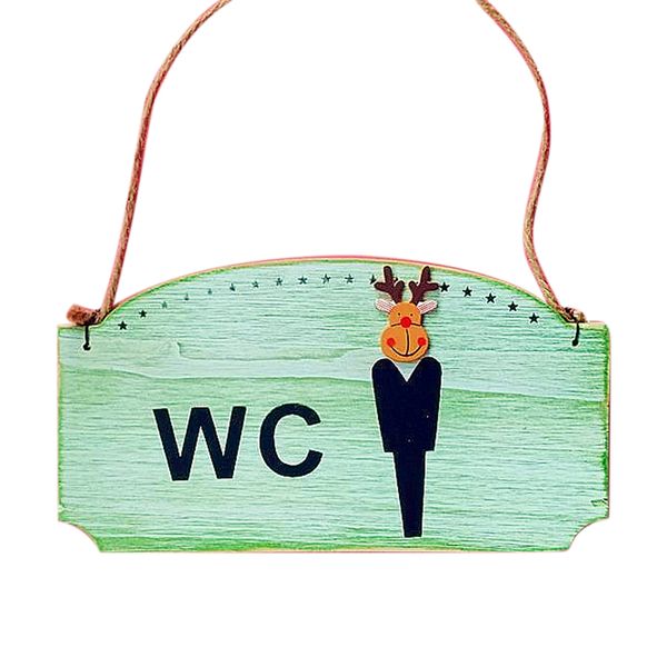 

l restaurant wooden toilet door sign ornaments for bathroom hanging label