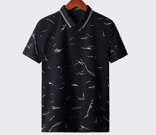 

2020 mens womens polo t shirt fashion men polos casual mens polo casual print summer short sleeves white black