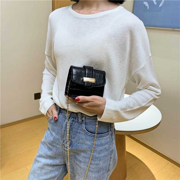 

stone pattern mini pu leather flap bags for women 2020 solid color crossbody shoulder bags chain lady handbags and purses