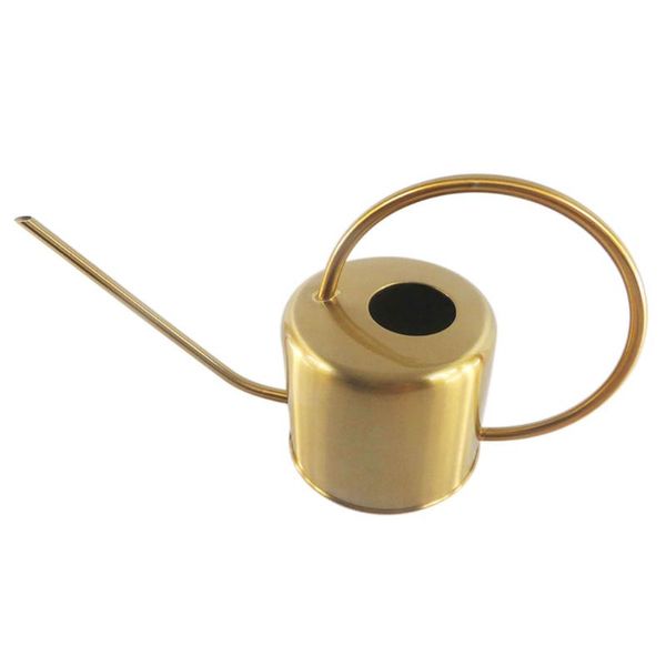 

mini gardening 1300ml outdoor sprinkler garden stainless steel water bottle irrigation handle watering can practical kettle