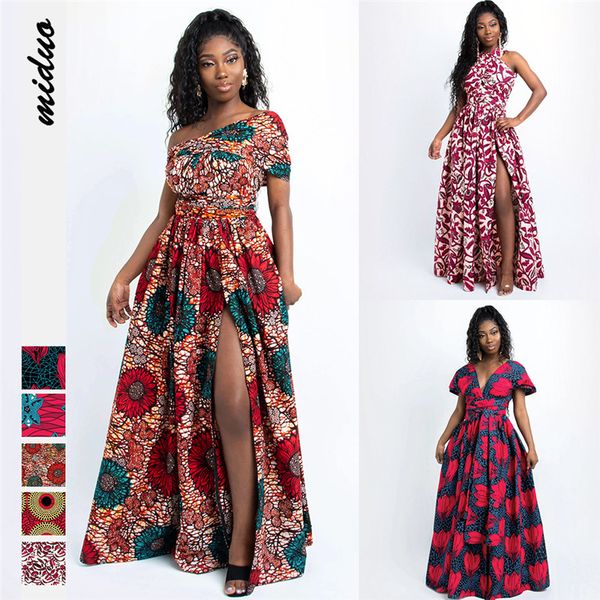 

floral digital printing women's multi-wear split dress fashionable style long maxi dresses womens summer dresses, Black;gray