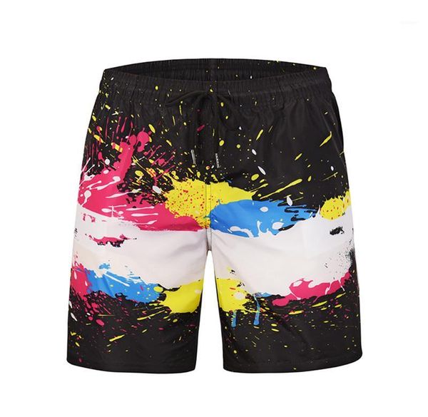 

beach shorts summer loose knee length mens short pants male apparel 3d print quick drying designer mens, White;black