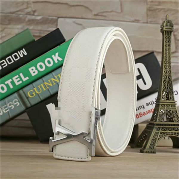 

brand designer fashion big buckle leather belt with box designer new crime belt for men and women, Blue;gray
