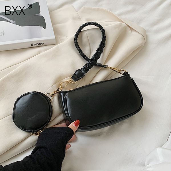 

bxx] mini pu leather crossbody bags for women 2020 solid color shoulder handbags female travel fashion cross body bag ho092