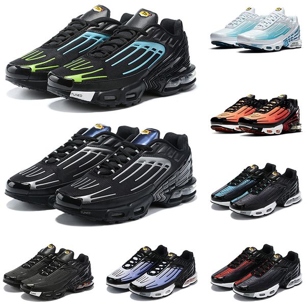 

tuned 2020 running shoes tn plus 3 black silver orange spider blue tn 3 cushion trainers fashion designer shoes snaikers og ultra, White;red