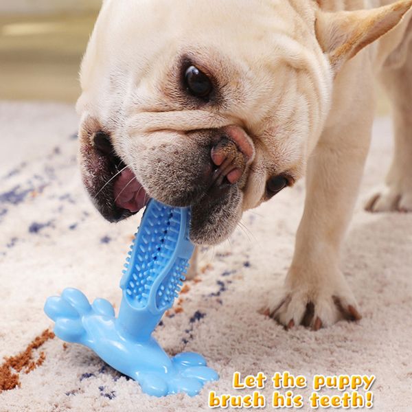 

dog toothbrush pet chew brushing stick rubber molar rod puppy chew toy dogs tooth healthcare teeth cleaning toys