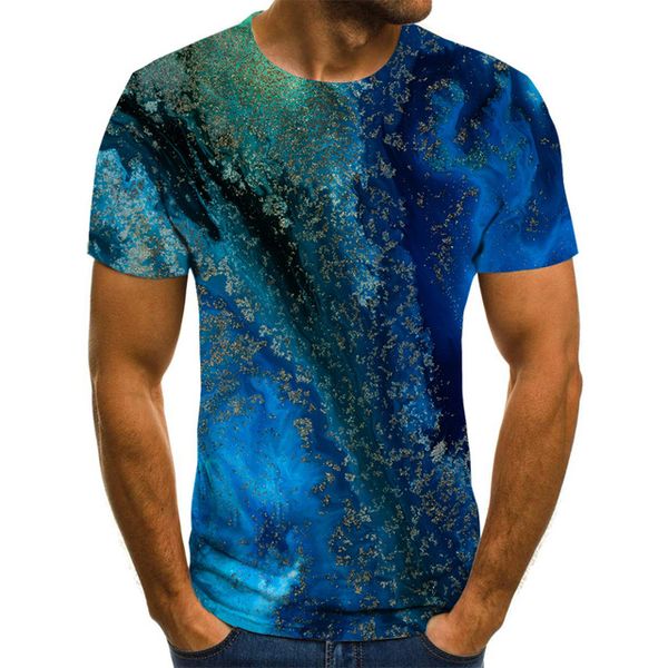 

three-dimensional vortex summer daily 3d print shirts comics hippie harajuku men clothing