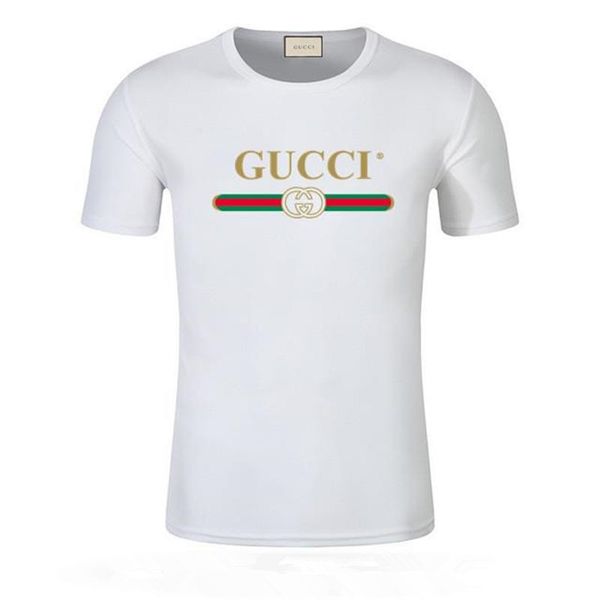 

t-shirt gÃºcci print shirt mens short sleeve fashion 100 cotton xxx tshirt, White;black