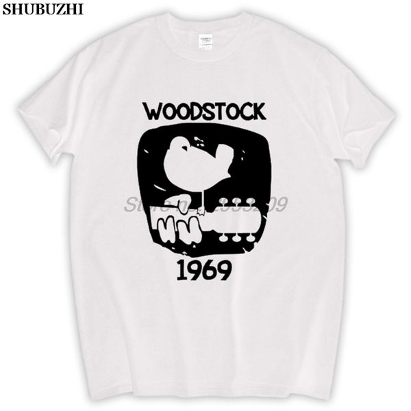 

woodstock 1969 vintage t shirt men summer t-shirt brand men plus size cotton tshirt male brand tshirt sbz5679