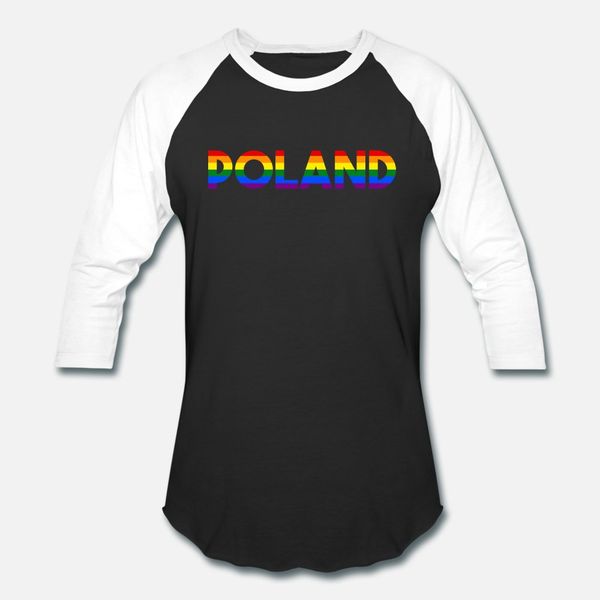 

poland lgbt t shirt men personalized short sleeve crew neck costume anti-wrinkle casual summer style letter shirt