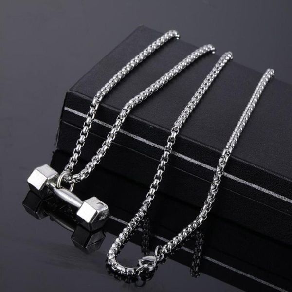 

2020 western vintage hip-hop plain pendant necklace stainless steel stone star pendant necklace female male jewelry, Silver