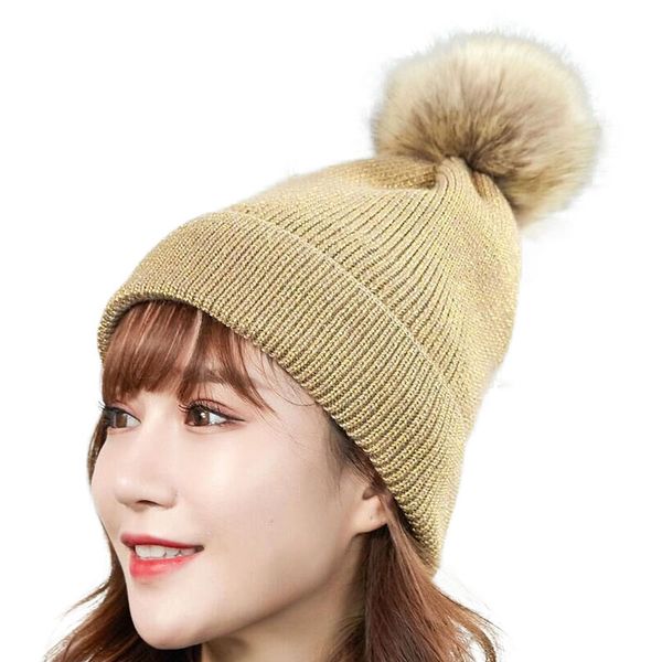 

beanie hat women winter knitted pom pom hat pompom beanie caps autumn female hats for girls women's, Blue;gray
