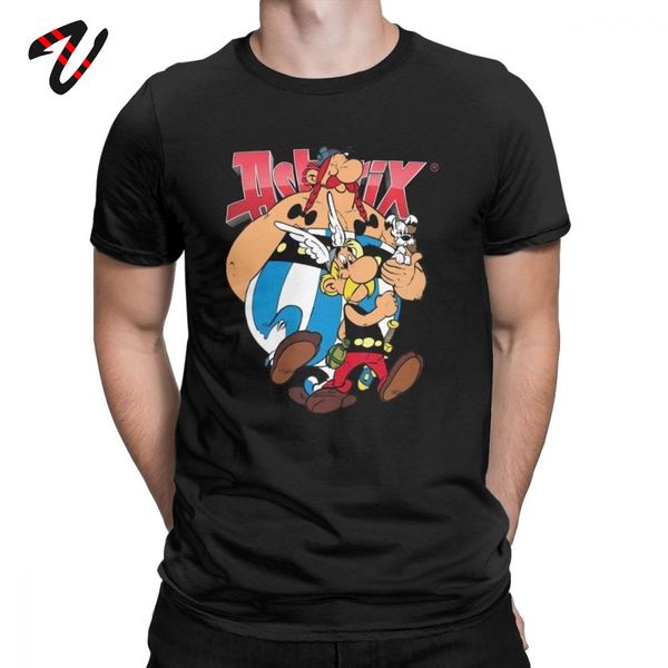

asterix and obelix t-shirts for men o neck short sleeve t shirt clothing plus size tshirt funny 100% cotton tee shirt
