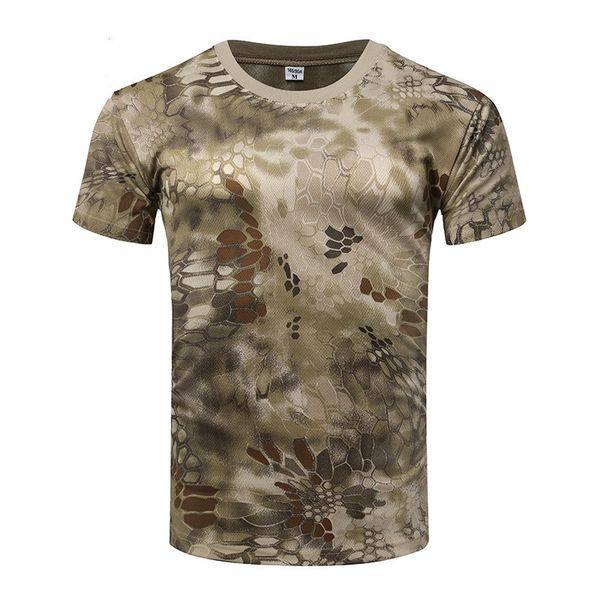 

new men's camo combat tactical shirt short sleeve quick dry t-shirt camouflage outdoor hunting shirts military army t shirt