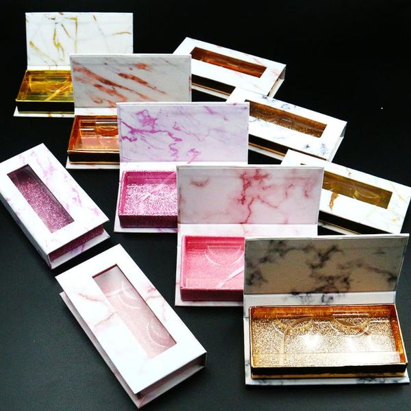 

false eyelashes eyelash box packaging 20/30/50pcs custom wholesales fashion private labe